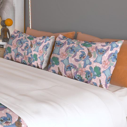 Lilo and Stitch Bedding Set Soft Breathable Skin-Friendly