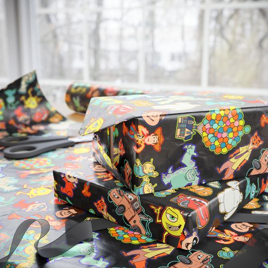 Pixar Gift Wrapping Paper Rolls, 1pc