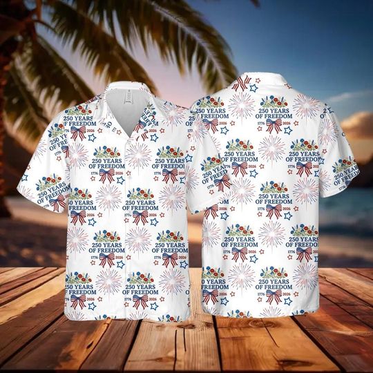 USA 250th Semiquincentennial Hawaii Shirt - Independence Patriotic Day