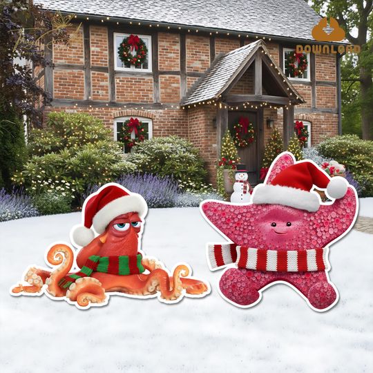 Finding Dory Christmas Cut Out: Holiday Yard Decor