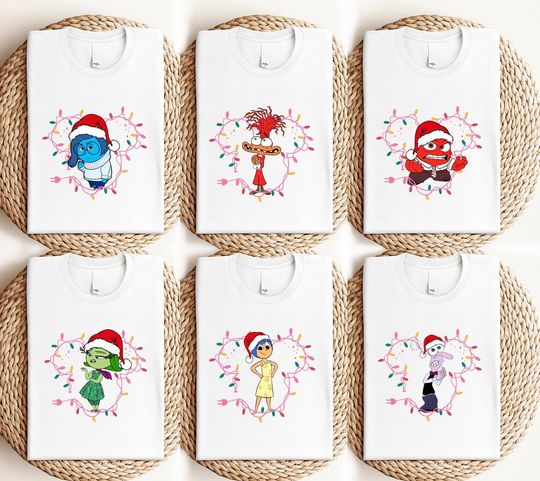 Disney Inside Out Christmas Matching Shirt, Pixar Joy & Sadness Xmas