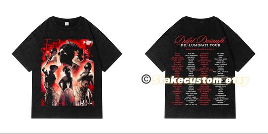 Diljit Dosanjh T shirts ,  Dil-Luminati Tour TShirt
