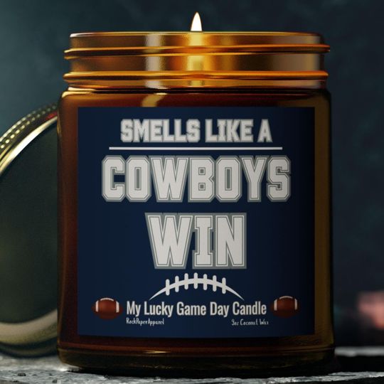 Cowboys Scented Lucky Game Day Candles