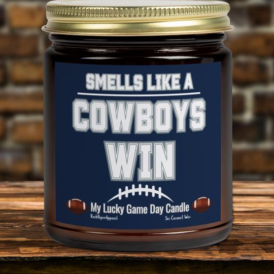 Cowboys Scented Lucky Game Day Candles