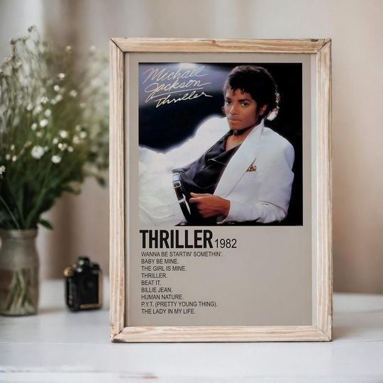 Michael Jackson poster, Thriller 1982 poster, Michael Jackson Thriller 1982 poster wall decor