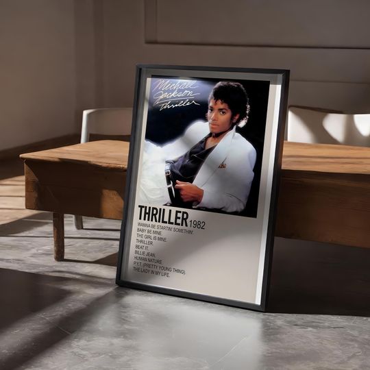 Michael Jackson poster, Thriller 1982 poster, Michael Jackson Thriller 1982 poster wall decor
