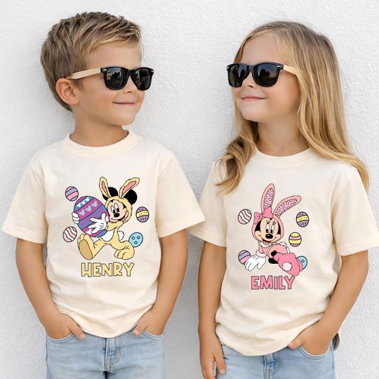 Disney Easter Day Shirt, Mickey Egg Hunter Kids Tee, Minnie Bunny Sweatshirt, Disneyland Easter 2026 Tee, Custom Easter Toddler Boy Gift