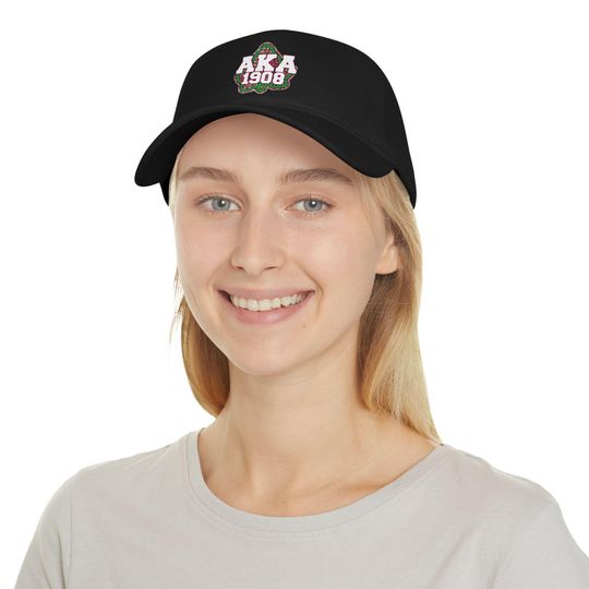 Alpha Kappa Alpha 1908 Cap, AKA Sorority Hat, Women's Greek Letter Baseball Cap, Pink and Green Hat, AKA Gift, Sorority