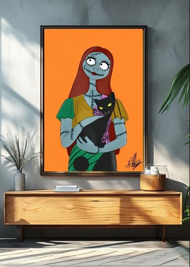 Jack Skellington and Sally Disney The Nightmare Before Christmas Poster