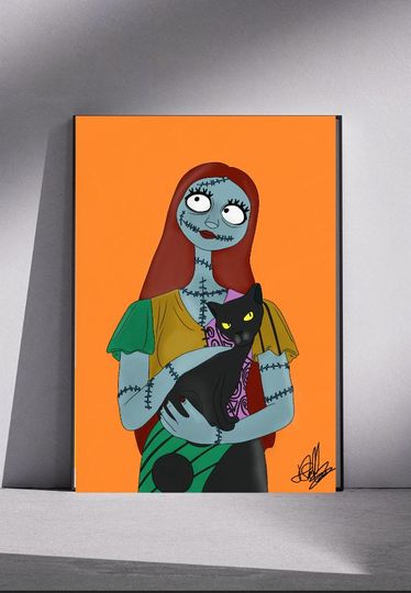 Jack Skellington and Sally Disney The Nightmare Before Christmas Poster