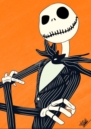 Jack Skellington and Sally Disney The Nightmare Before Christmas Poster