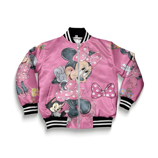 mouse flower jacket Bomber coat jacket