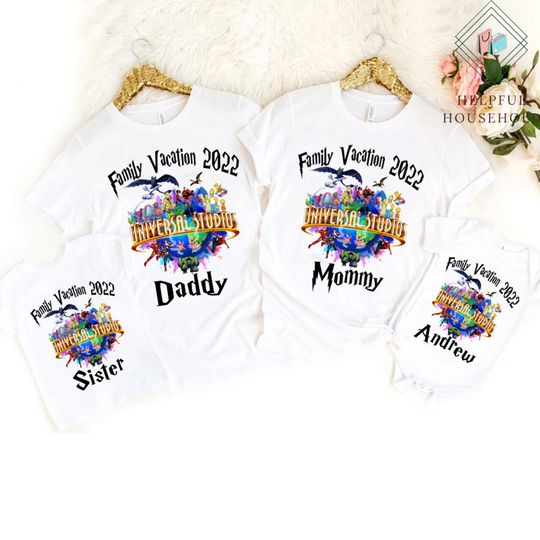 Personalized Universal Studios Family Vacation Shirt