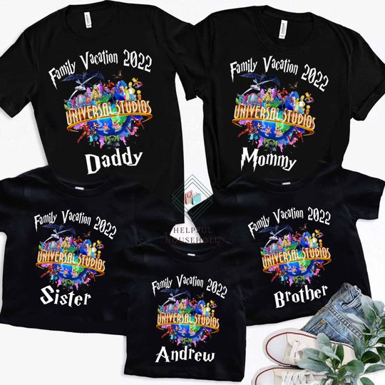 Personalized Universal Studios Family Vacation Shirt