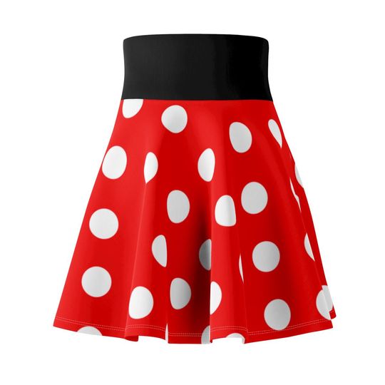 Red And White Polka Dot Mickey Running Skirt - Disney Bounding