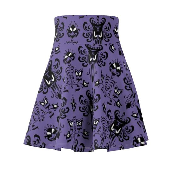 Haunted Mansion Wallpaper V2 Running Skirt - Oogie Boogie Bash