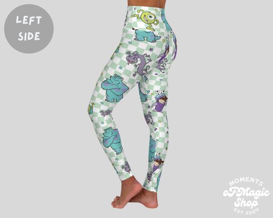Monsters Inc Leggings, Gift For Women, Birthday Gift