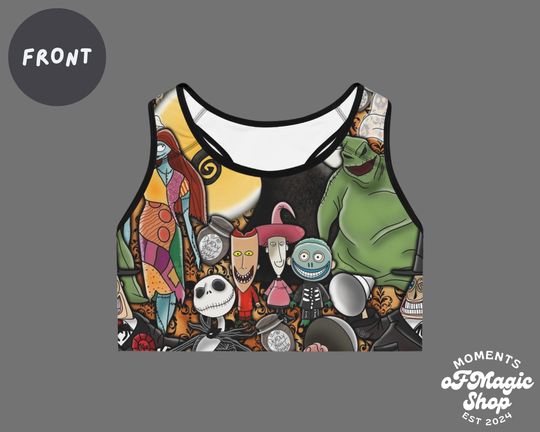 Nightmare Before Christmas Sports Bra