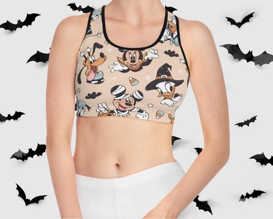 Spooky Mickey & Friends Halloween Sports Bra