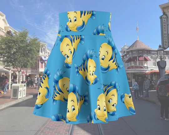 Flounder - The Little Mermaid Running Skirt
