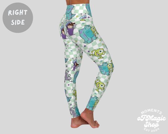 Monsters Inc Leggings, Gift For Women, Birthday Gift