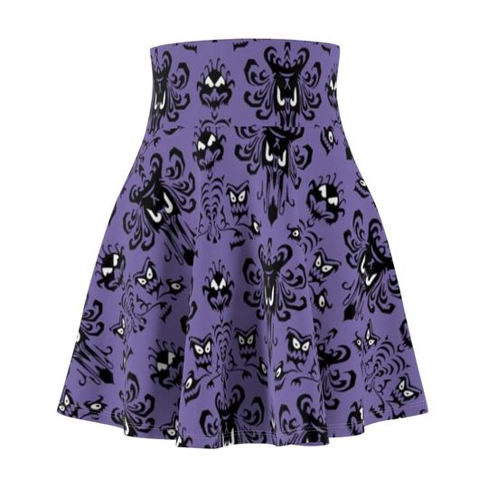 Haunted Mansion Wallpaper V2 Running Skirt - Oogie Boogie Bash