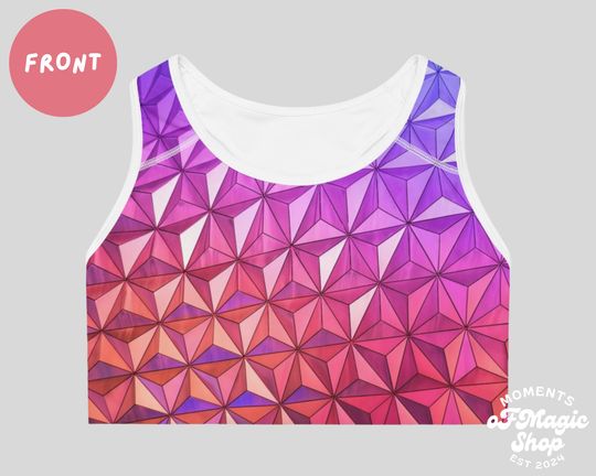 Sunset On Epcot Disney Sports Bra