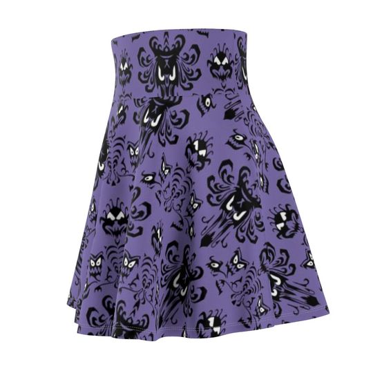 Haunted Mansion Wallpaper V2 Running Skirt - Oogie Boogie Bash