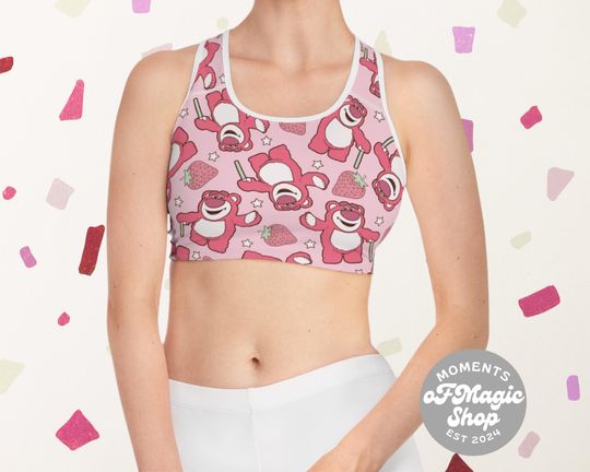 Latso Strawberry Bear Sports Bra