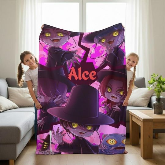 Custom Saja Boys Character Blanket, Personalized K-Pop Anime Blanket Gift