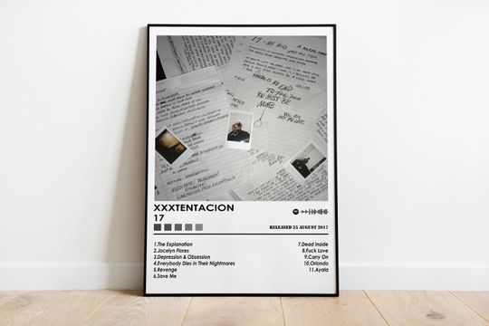 XXXTENTACION Poster Print | 17 Forever Poster | Music Poster | Album Cover Poster | Wall Decor | Music Gift | Room Decor