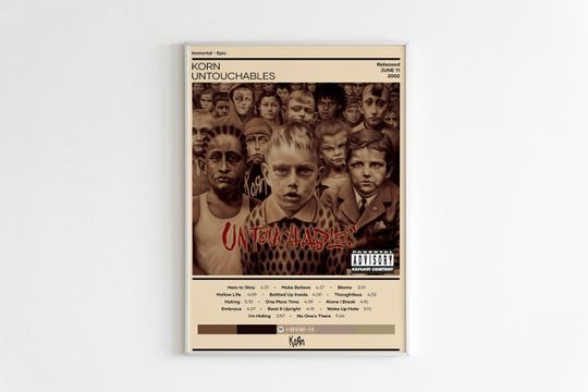 Korn Poster Untouchables Rock Music Wall Decor Vertical Poster