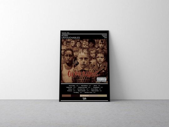 Korn Poster Untouchables Rock Music Wall Decor Vertical Poster