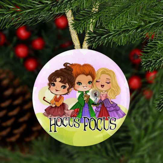 Hocus Pocus Ornament - Sanderson Sisters Ornament, Disney Ornament, Halloween