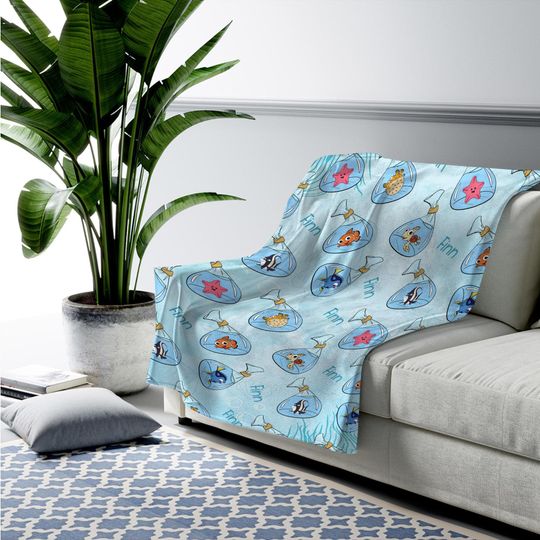 Finding Dory Fleece Blanket, Finding Dory Blanket, Finding Nemo Dory Blanket