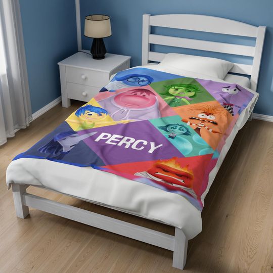 Personalized Disney Inside Out 2 Characters Blanket