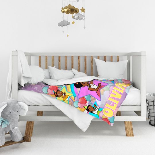 Personalized Gracie's Corner Blanket, Custom Name Baby Blanket