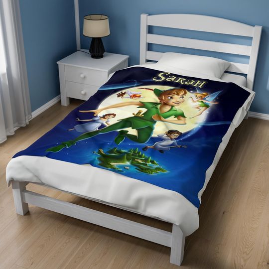 Personalized Disney Peter Pan Never Grow Up Blanket