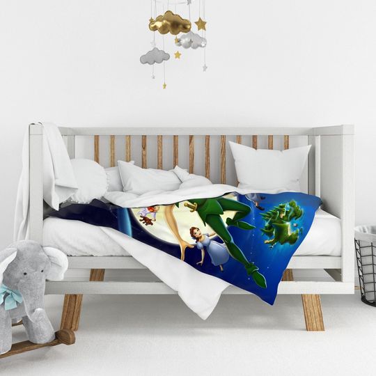 Personalized Disney Peter Pan Never Grow Up Blanket