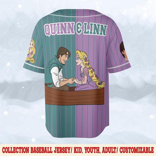 Personalized Disney Couple Baseball Jersey