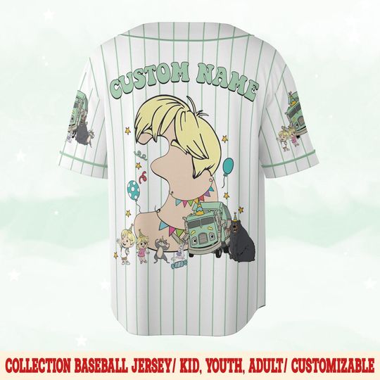 Trash Truck Birthday Baseball Jersey for Boys