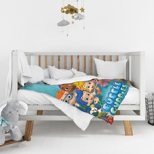 Custom Bubble Guppies Blanket, Disney Bubble Guppies Velvet Blanket