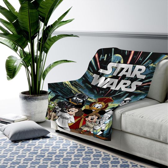 Mickey and Friends Cosplay Disney Star Wars Blanket