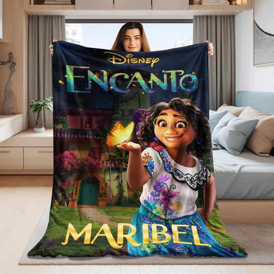Personalized Name Encanto Blanket, Encanto Movie Blanket, Gift Ideas, Halloween Blanket