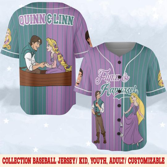 Personalized Disney Couple Baseball Jersey