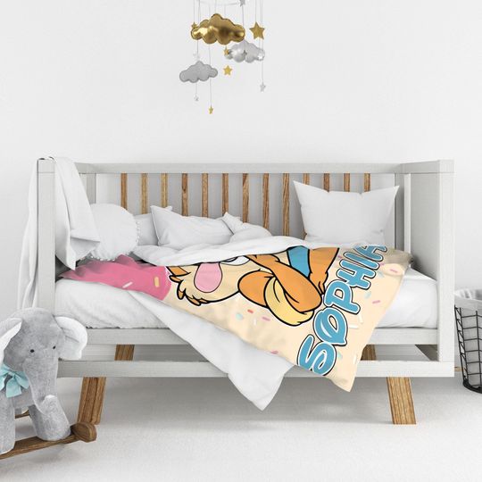 Personalized Chip and Dale Blanket, Disneyland Blanket, Chip and Dale Blanket