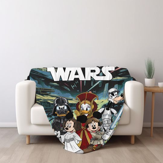 Mickey and Friends Cosplay Disney Star Wars Blanket