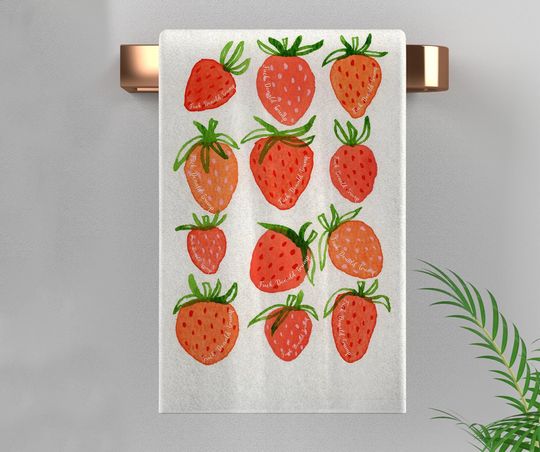 Subtle F*ck Trump Hand Towel, Strawberry Towel