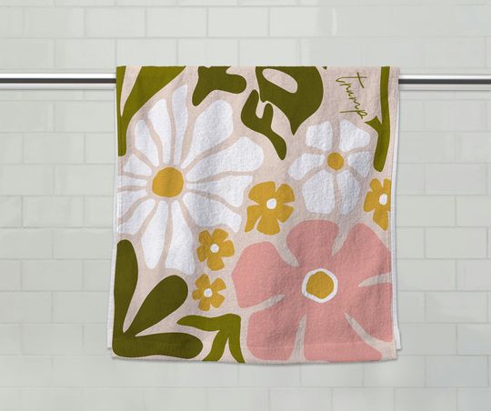 Spring Floral Subtle FDT Hand Towel