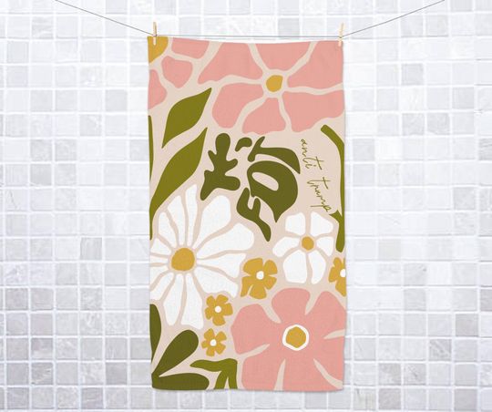 Spring Floral Subtle FDT Hand Towel